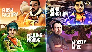 THE FIRST 4 CORNER NO KILL CHALLENGE!  w/ Ninja, Lupo, and Marcel! (Fortnite: Battle Royale)