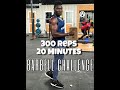 300 REPS IN 20 MINUTES BARBELL CHALLENGE!! | ALVIN LEE FITNESS