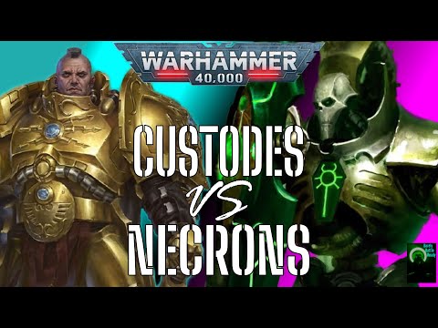 Warhammer 40K Battle Report! Custodes vs Necrons!