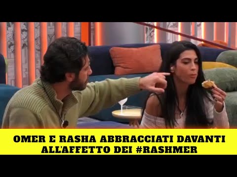 OMER E RASHA ABBRACCIATI DAVANTI ALL’AFFETTO DEI #RASHMER  #grandefratello  #omerelomari