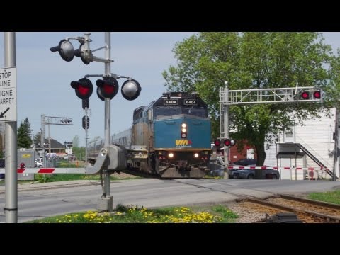 VIA Trains 55 and 634 Departures Through Casselman