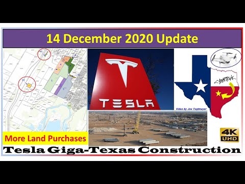 Tesla Gigafactory Texas 14 December 2020 Cyber Truck & Model Y Factory Construction Update (08:45AM)