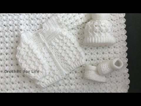 Easy crochet baby cardigan/crochet for life cardigan...