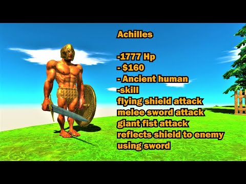 New Boss Update ! Achilles vs units ARBS Animal revolt battle simulator THE KING ancient humans