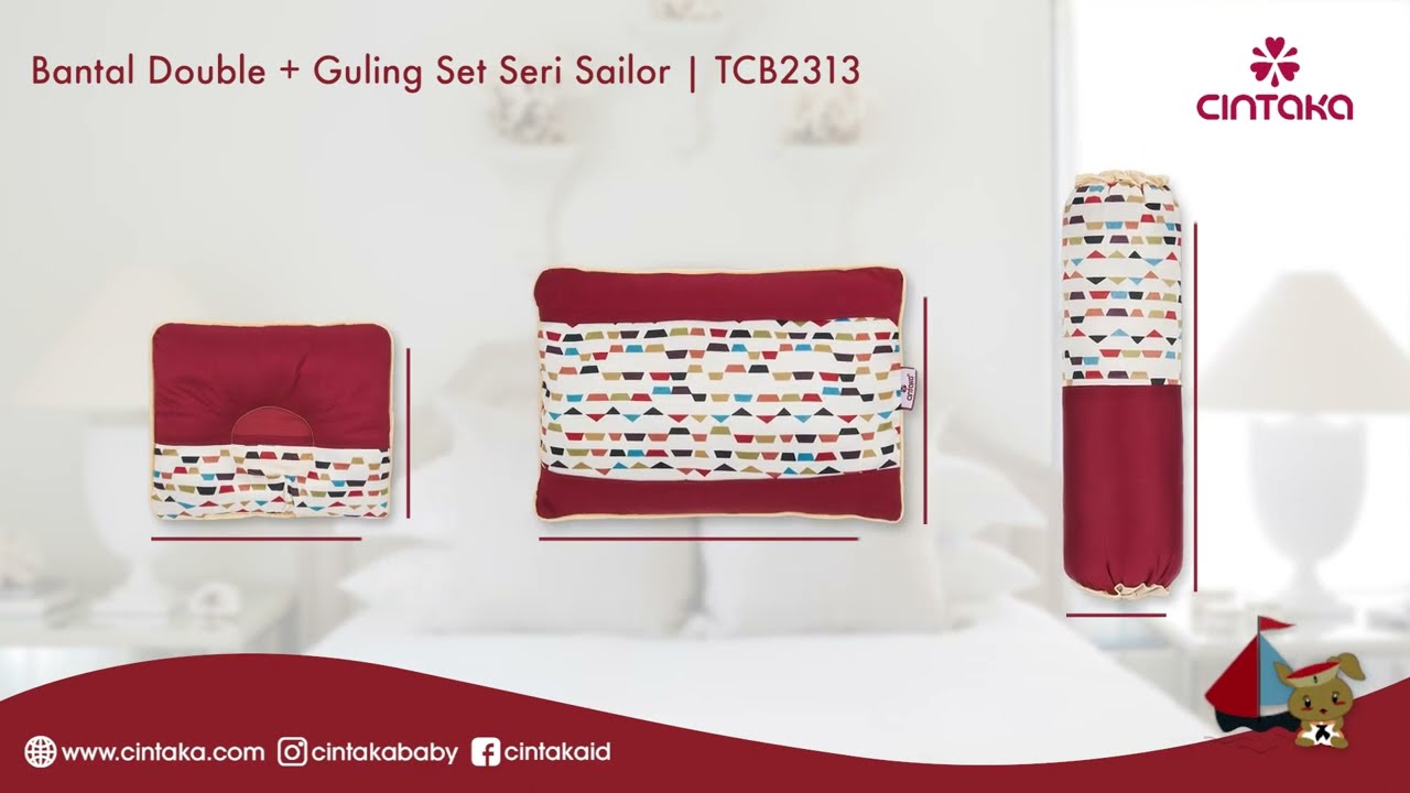 Bantal Double + Guling Set Sailor Series