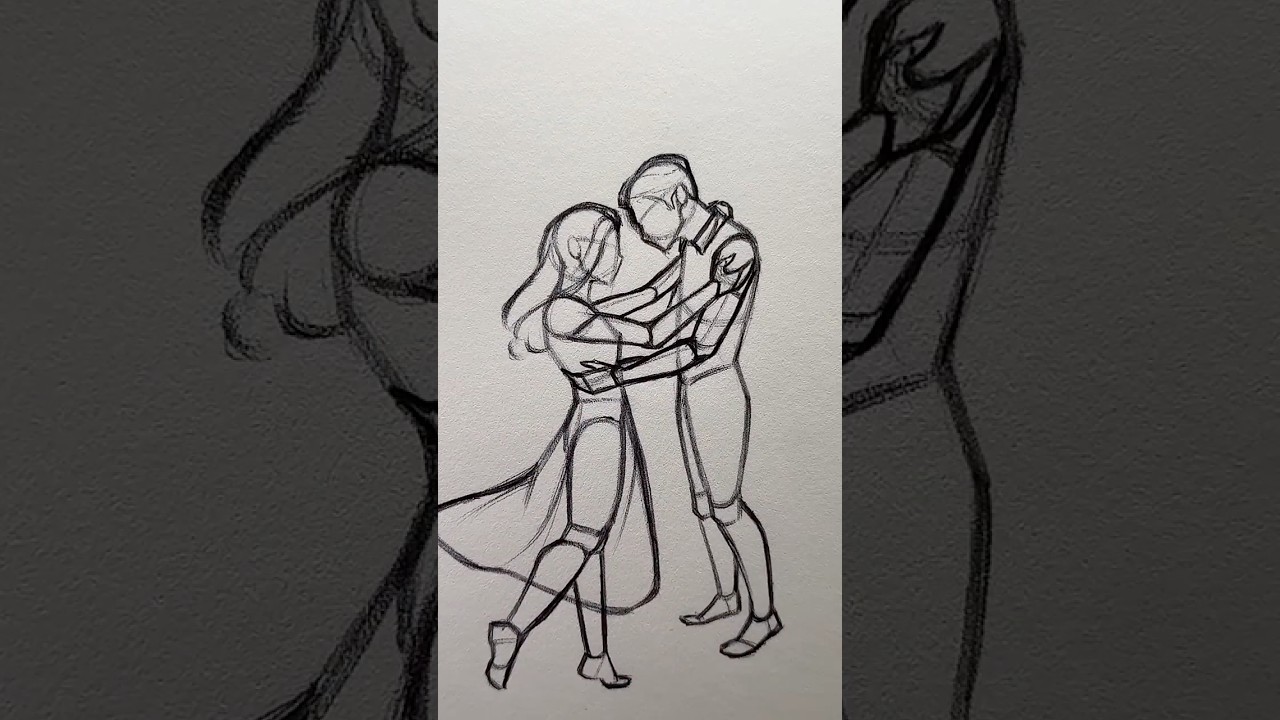 How to Draw a Dancing Couple ⭐️Tutorial⭐️ #howtodraw #draw #drawing #drawingtutorial #sketch #shorts