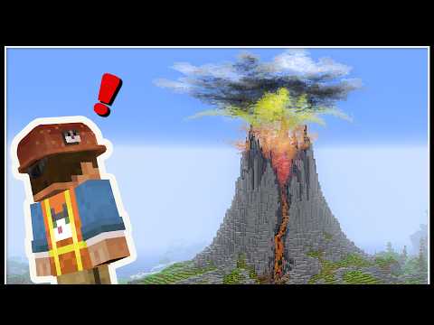 Hermitcraft 9 Ep 52:  MEGA Volcano Eruption - 50,000 blocks!