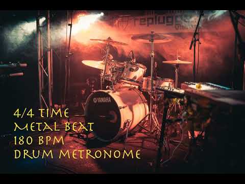 Metal Beat - 4/4 180 BPM - Drum Metronome