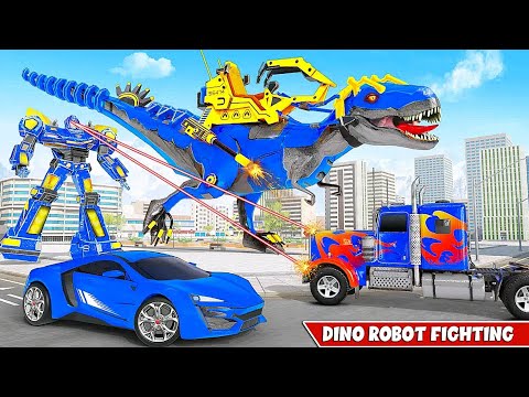 Dino Transform Robot Car: Robot Multiple Transform Battle of City Game Part3 | Android iOS Gameplay