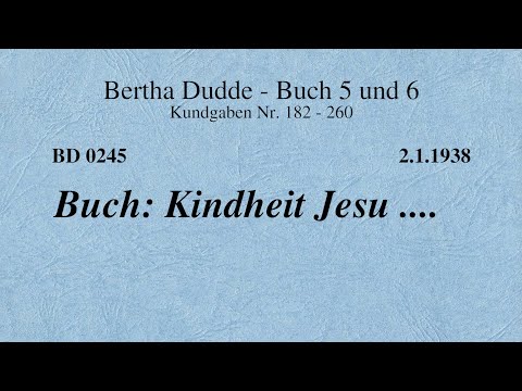 BD 0245 - BUCH: KINDHEIT JESU ....