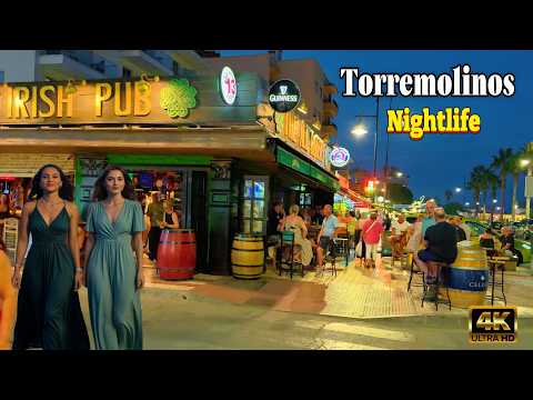 Torremolinos Nightlife Tour 2025 – Bars, Clubs & Beach Vibes | Malaga Spain 4K