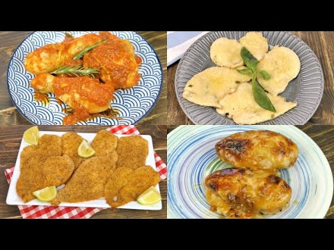 4 Modi diversi di preparare il pollo, ma tutti incredibilmente buoni!