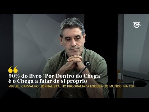 Miguel Carvalho: "90% of the book 'Inside Chega' is Chega talking about itself"