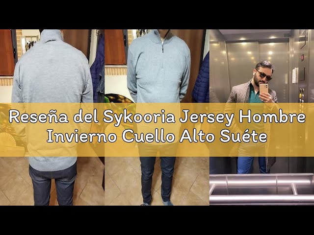 Vídeo relacionado con Eocicvvi Sudaderas Hombres Cuello Alto Suéter con Capucha Jersey Forro Polar de Manga Larga para Hombre Otoño Invierno(Gris,XL)