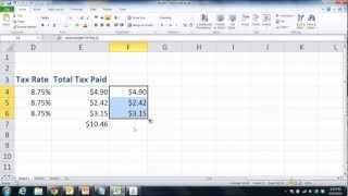 Excel 2010 Nesting Functions - ROUND