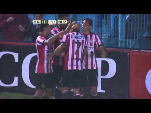 Gol de Auzqui. Temperley 1 - Estudiantes 2. Fecha 9. Primera División 2016