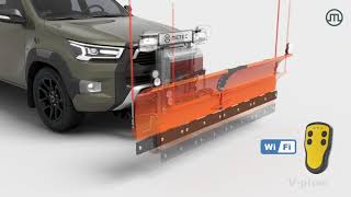 Sněžný pluh "V" pro Pick-up vozy 2,3 m