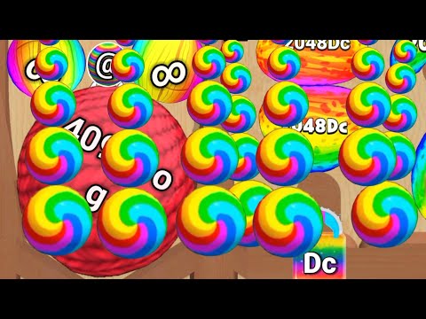 Satisfying Mobile Game / Blob Merge 3d - jelly alphabet 2048 Level Up Gameplay Walkthrough Mobile