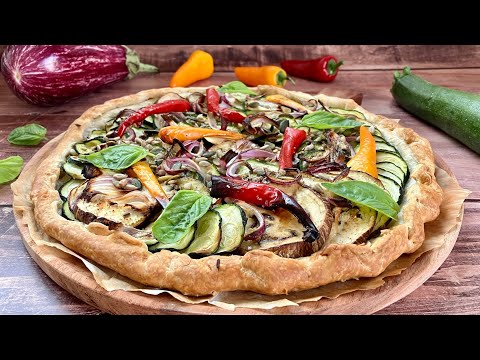 Tarte aux légumes + astuce pour garder une pâte super croustillante ♡