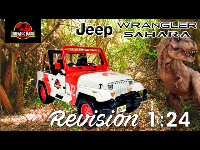 Vídeo relacionado con Jada Toys Jurassic Park Jeep Wrangler, maqueta de Coche, Coche de Juguete, Apertura de Puertas, Escala 1:32, Multicolor (253252019)