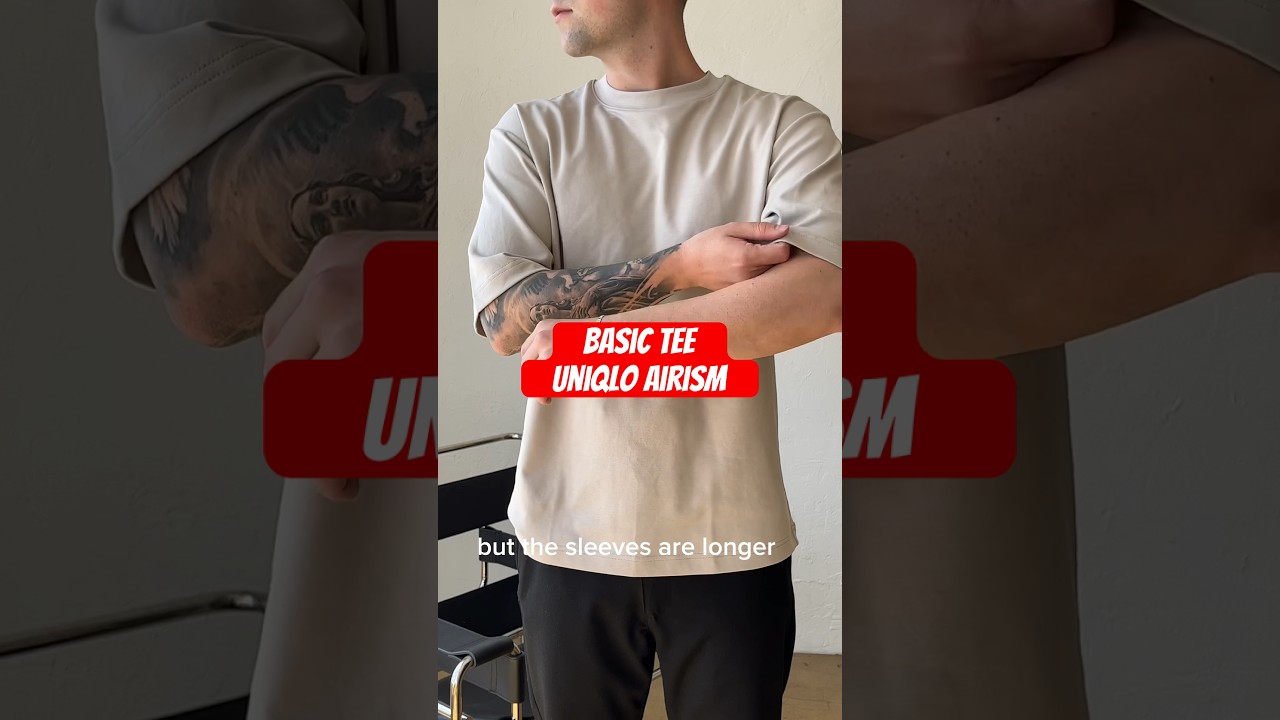 Search For The Best Basic Tee Episode 1: Uniqlo Airism #shorts #fashion #trending