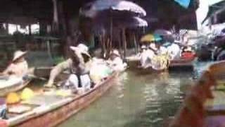 Floating Market in Bangkok Thailand Video