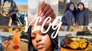 VLOG: LUNCH WITH FRIENDS, GOT MY HAIR, NAILS & LASHES DONE, MINI MR PRICE TRY ON HAUL & MORE!