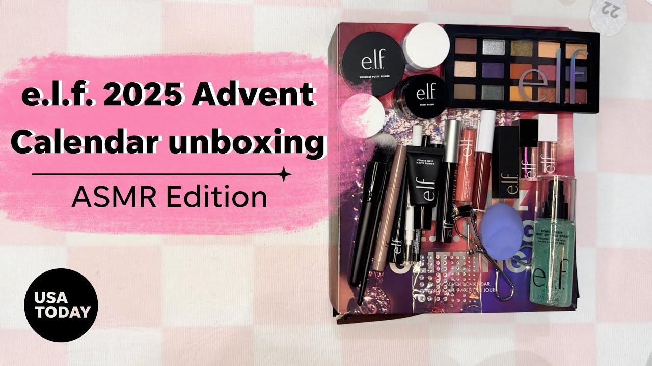 e.l.f. 2025 Advent Calendar AMSR Unboxing