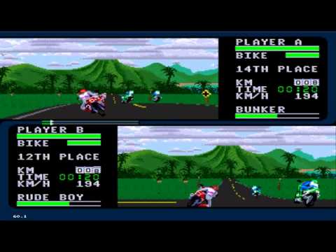 Играю в ROAD RASH 2 с другом