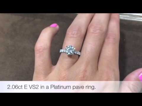 Solitaire Diamond Engagement Ring (2.06ct E-VS2)