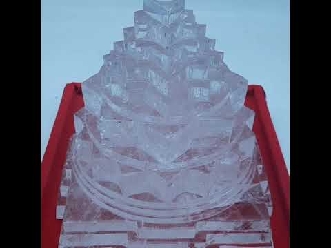 Sphatik Crystal Shri Yantra 8 Inch (5900 GM)