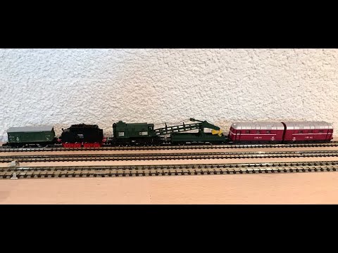 V 188, Ardelt Dampfkran mit Tender und Arbeitswagen