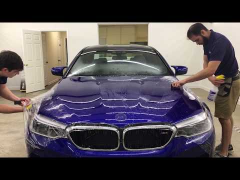 BMW Performance Center Paint Protection Film (Clear Bra) M5 Full Hood Installation, Greer SC