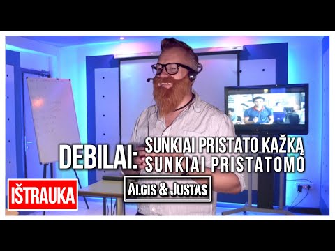 Algis ir Justas: Seni Geri: Debilas. Sunkiai Pristato Kažką Sunkiai Pristatomo TEASER