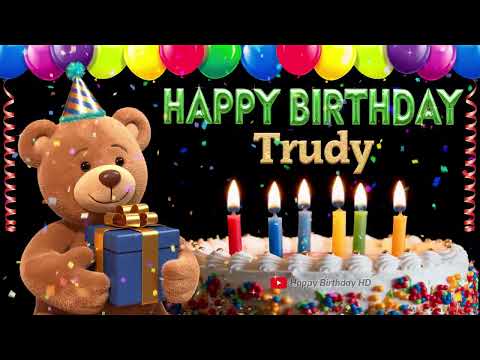 Trudy Happy birthday To You - Happy Birthday song name Trudy 🎁 🎂