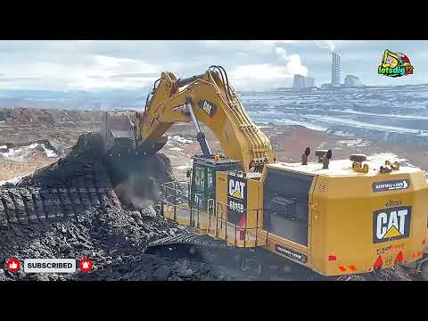Massive CAT 6015B & 349E Excavators Loading Mercedes & MAN Trucks | Heavy Equipment Power Show
