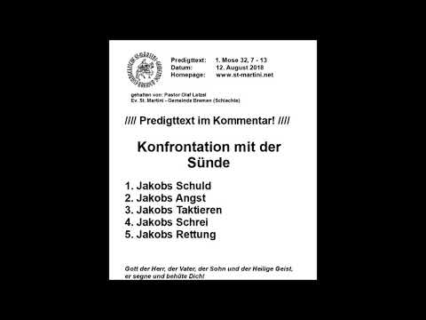 12.08.2018 - Konfrontation mit der Sünde