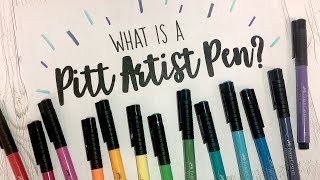 What is a Pitt Artist Pen
