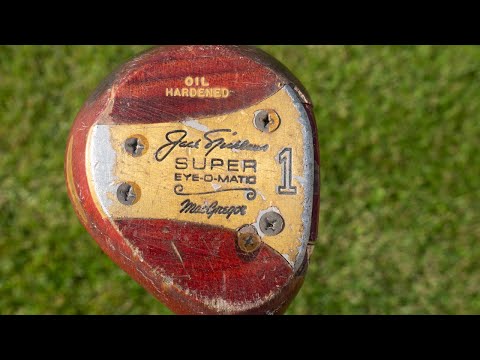 1988 Jack Nicklaus Super Eye-O-Matic (EOM) Persimmon Driver - The Vintage Golfer