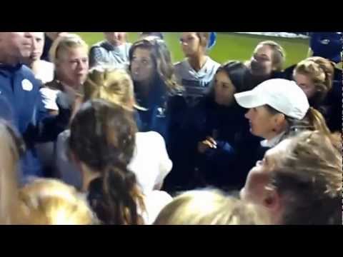 2012 BYU Women's Soccer Celebration 3rd Round NCAA Tournament 11 17 12