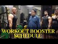 WORKOUT BOOSTER SCHEDULE