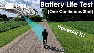 HoverAir X1 Battery Life Test (One Continuous Shot)