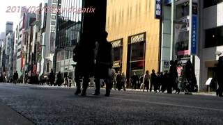 preview picture of video 'Japan Trip 2013 Tokyo Ginza Cartier dunhill pedestrian precinct 029'