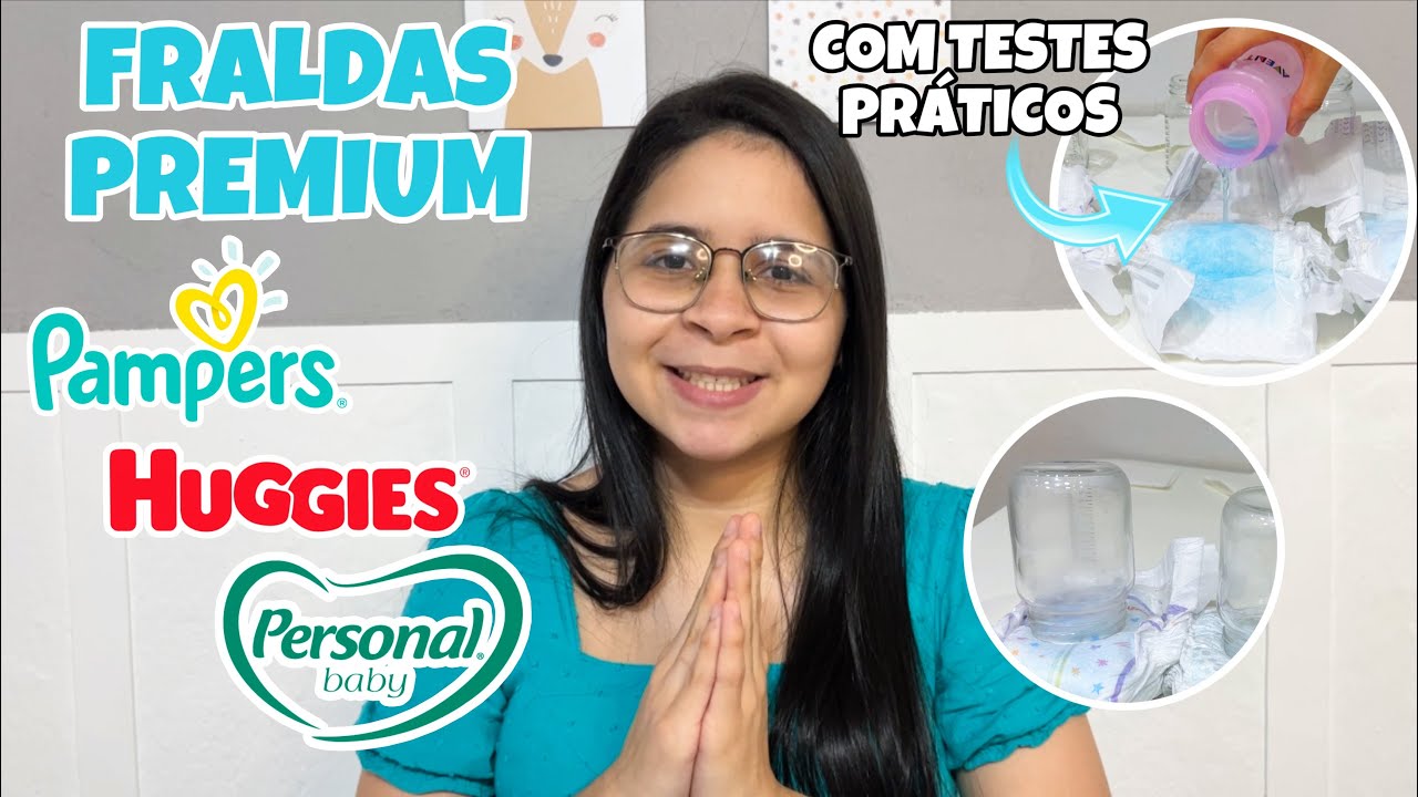 BATALHA DE FRALDAS PREMIUM - PAMPERS x HUGGIES x PERSONAL BABY - qual é a melhor?
