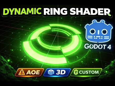 Godot 4 Shader VFX – Selection Circle & Danger Zone Effect | Dev Quest