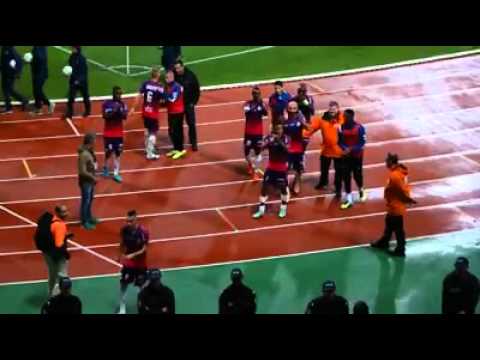 Paris FC - RC Strasbourg : Communion joueurs-kop