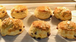 Perfect Raisin  scones/Crumbly Flaky & Soft inside/Self Taught Baker/No fail recipe