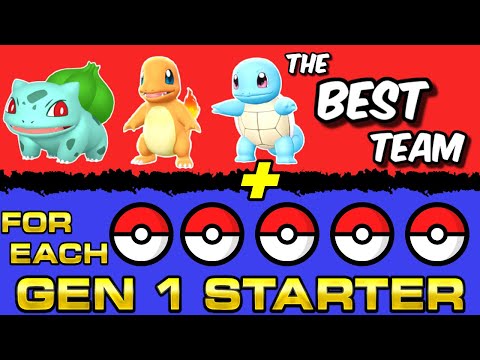 The BEST TEAM for Each Starter in Gen 1 - Pokemon Gen 1 TEAMBUILDING GUIDE