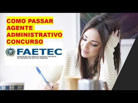 Concurso FAETEC RJ 2019 Agente Administrativo VALE A PENA A melhor estratégia para  Estudar é essa !