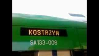 preview picture of video 'Gorzów Wielkopolski pociąg PKP SA133-006 do Kostrzyna nad Odrą.'